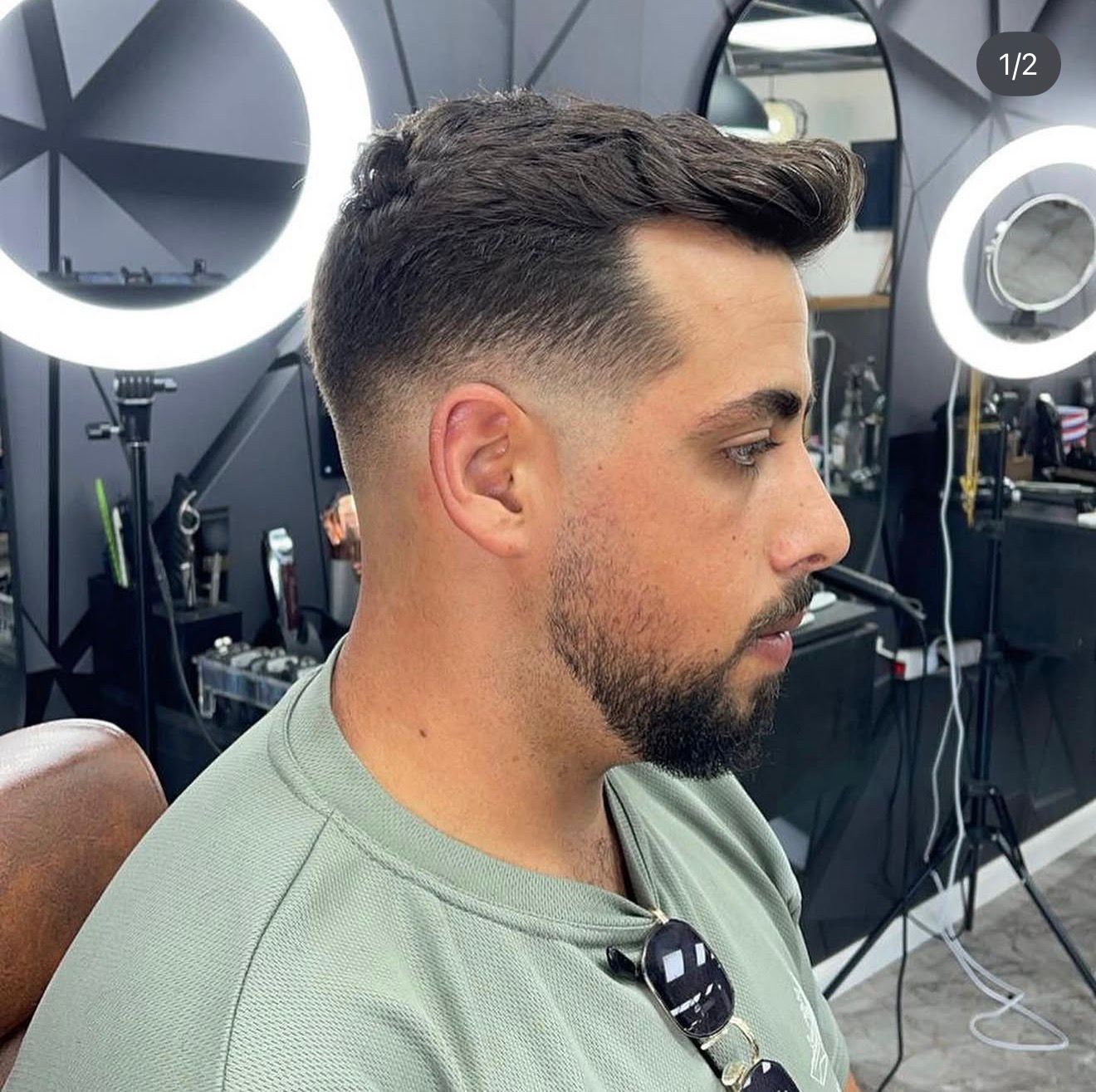 quiff עם fade נמוך