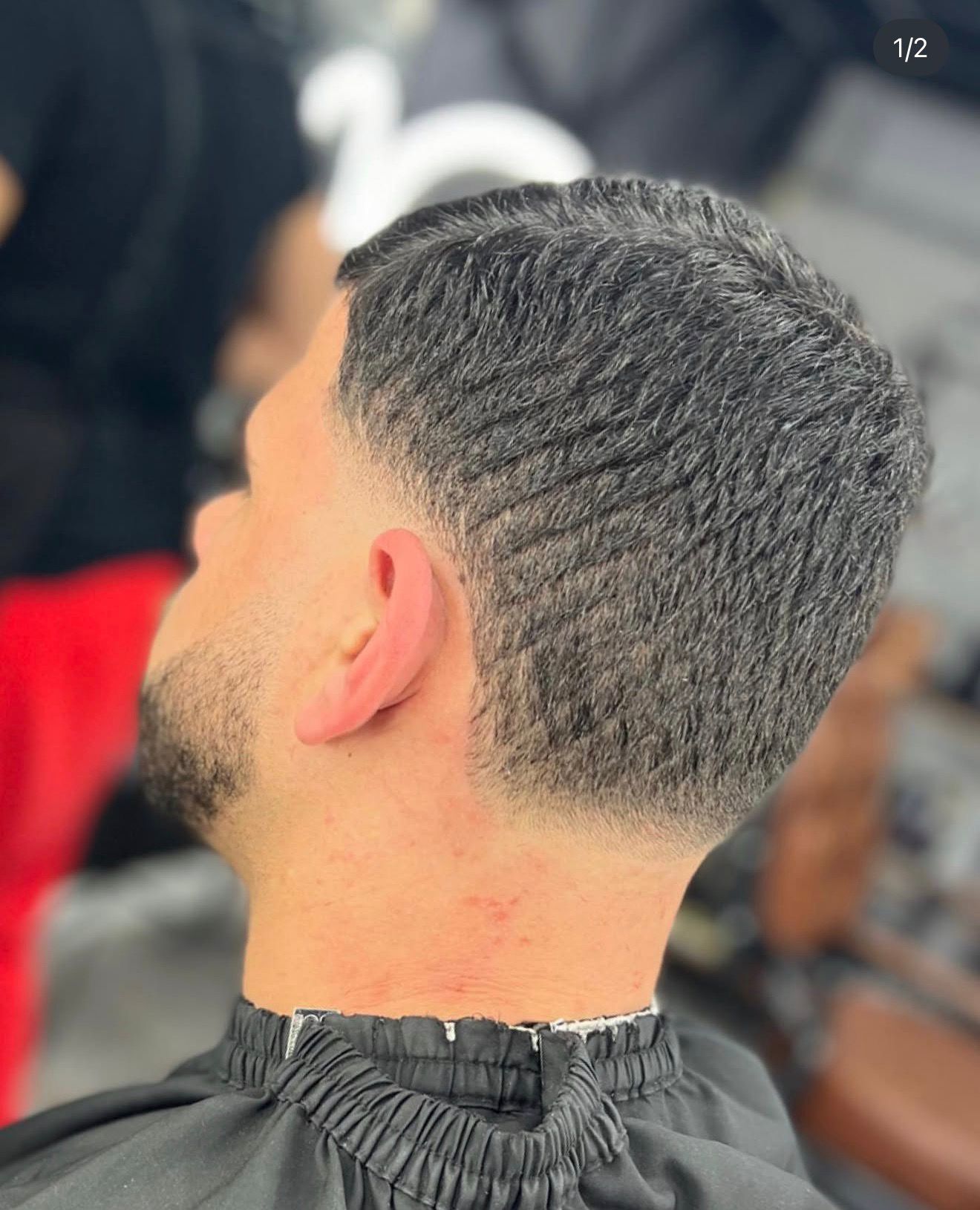 תספורת ארוכה עם fade